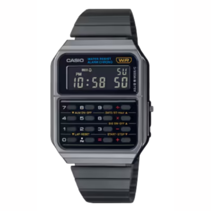 Casio Vintage CA-500WEGG-1B Dark Gray Stainless Steel Band Men Watch / Women Watch